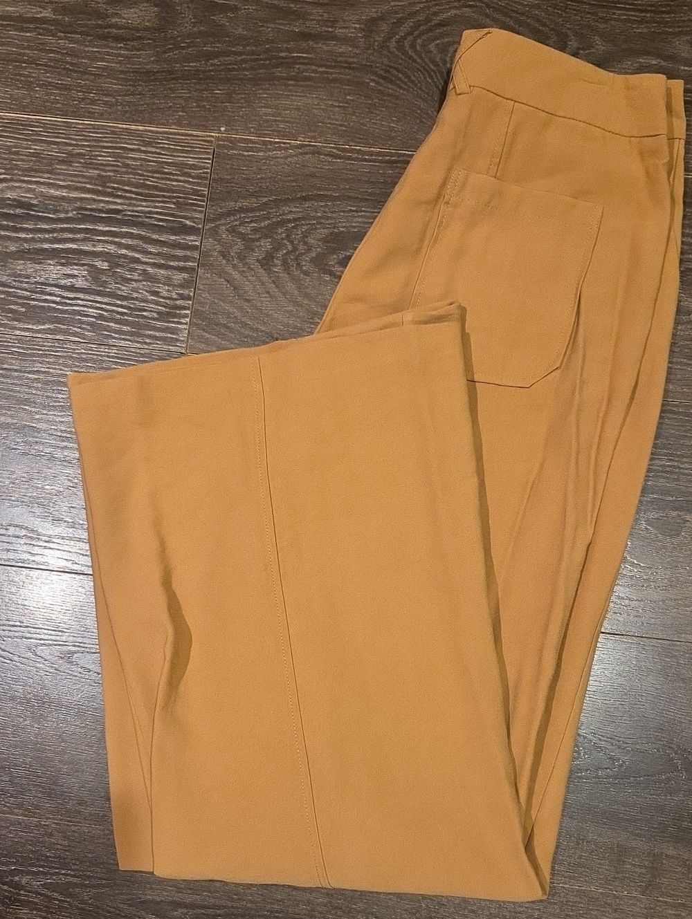 ❤️ TOPSHOP HIGH RISE WIDE LEG PANTS / TROUSERS, CAMEL, 8 (29) - Picture 8 of 8